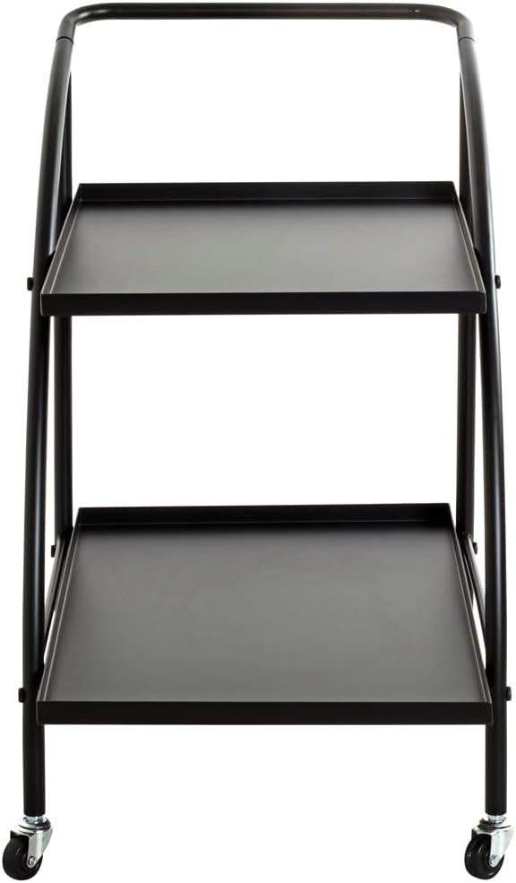 HAKU Servierwagen schwarz, Metall - Masse: B 68 x H 71 x T 42 cm, Style: Modern