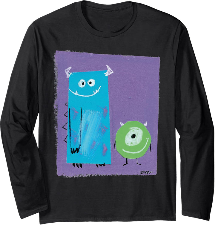 Disney Pixar Monsters Inc Sulley Mike Nierva Langarmshirt