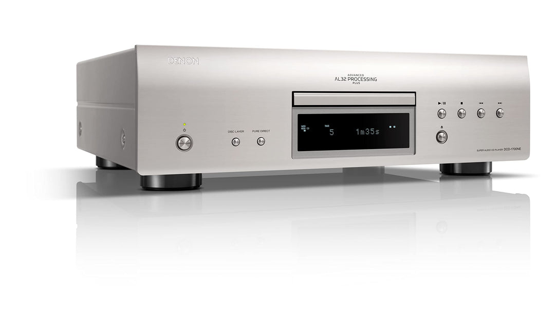 Denon DCD-1700NE HiFi CD Player, CD Spieler, Hi-Res, Unterstützung von CD, CD-R/RW, MP3, WMA und USB