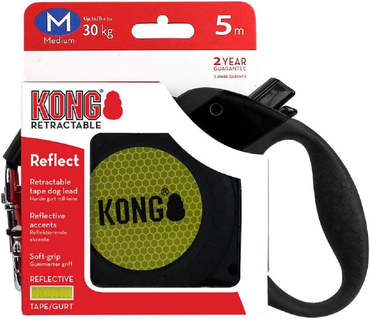 Alcott Kong Reflect, einziehbar, Grösse M, Schwarz, 40,6 cm lang Medium Schwarz, Medium Schwarz