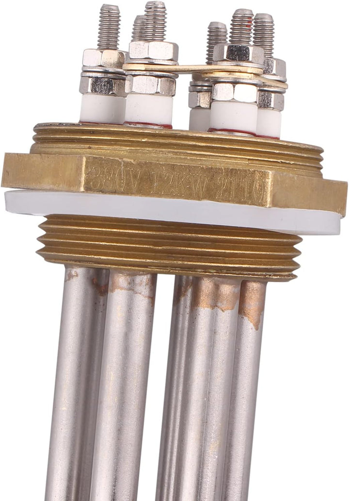DERNORD 1-1/2 Zoll Heizelement U-förmiger elektrischer Kochendwassererhitzer BSP Gewindekupferflansc