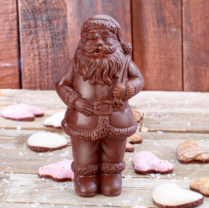 Rosenstein & Söhne 3D Schokoladenformen: 3D Schokoladen-Gussformen-Set XL-Weihnachtsmann (Giessform,