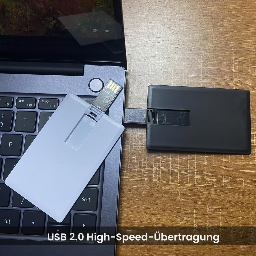 USB Stück Speicherstick 10 Stück, Kreditkarten-Design weiss 2 GB 2 GB weiss, 2 GB weiss