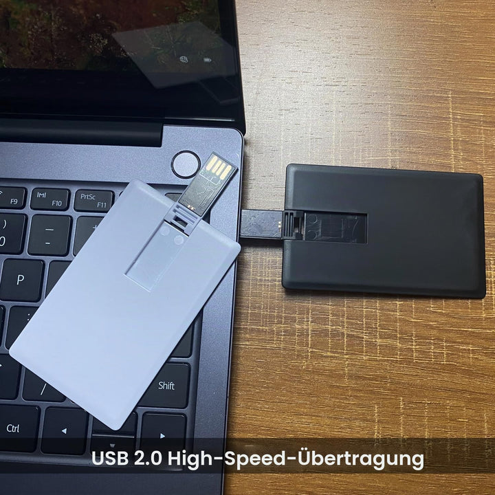 USB Stück Speicherstick 10 Stück, Kreditkarten-Design weiss 2 GB 2 GB weiss, 2 GB weiss