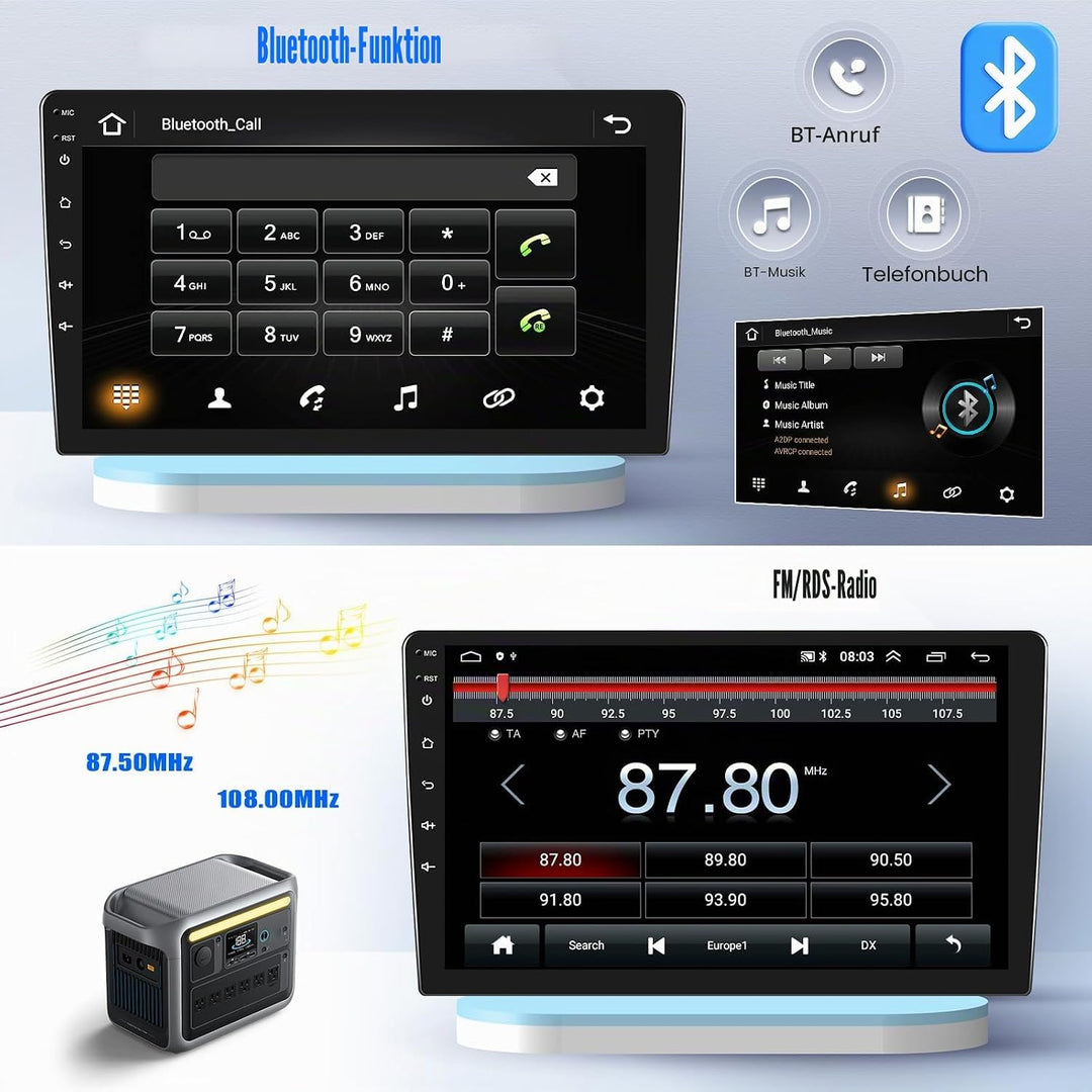 SIXTOP [2G+64G] Android 13 Autoradio mit Bluetooth für M-ercedes Benz C-Klasse W204 S204 2006-2011 m