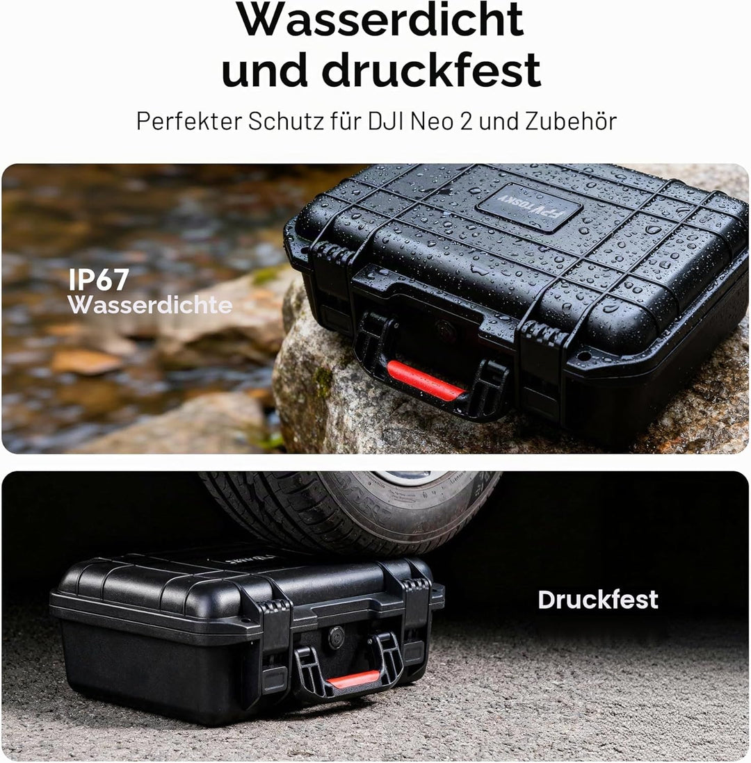FPVtosky Koffer für dem DJI Neo 2 Motion Fly More Combo: Tasche für dem RC Motion 3, Goggles N3 und