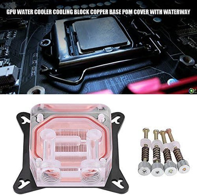 GPU-Wasserkühlblock, Allgemeiner Computer-Wasserkühlblock, GPU-Wasserkühlkopf Kupferbasis POM-Abdeck