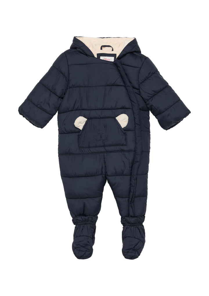 Schneeanzug mit abnehmbaren Füsschen und samtigem Fleecefutter 62 Navy, 62 Navy