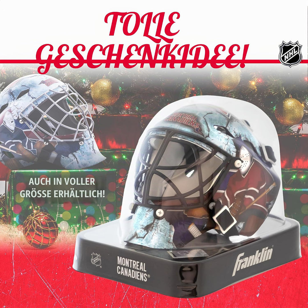 Franklin Sports NHL Team Logo Mini Hockey Goalie Mask with Case - Collectible Goalie Mask with Offic