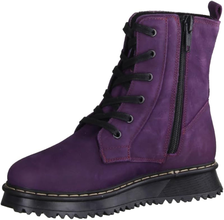 Däumling Mädchen Rudi Stiefelette 36 EU Country Aubergine, 36 EU Country Aubergine
