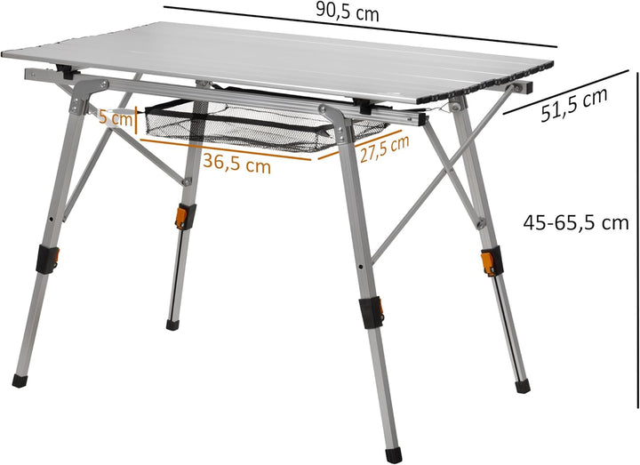 CampFeuer Campingtisch faltbar | 90,5 x 51,5 cm | Klapptisch mit Tragetasche, Gartentisch, Reisetisc