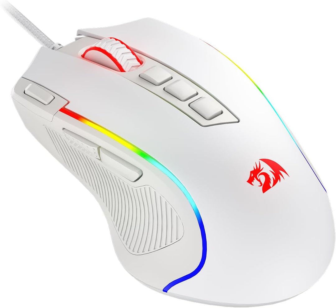 Redragon M612 RGB-Gaming-Maus, 8000 DPI kabelgebundene optische Gamer-Maus mit 11 programmierbaren T