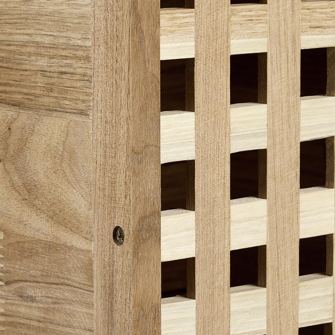 Relaxdays Rollcontainer Holz mit 3 Fächern Walnuss HBT: ca. 91,5 x 40,4 x 40,4 cm Utensilienwagen Ro