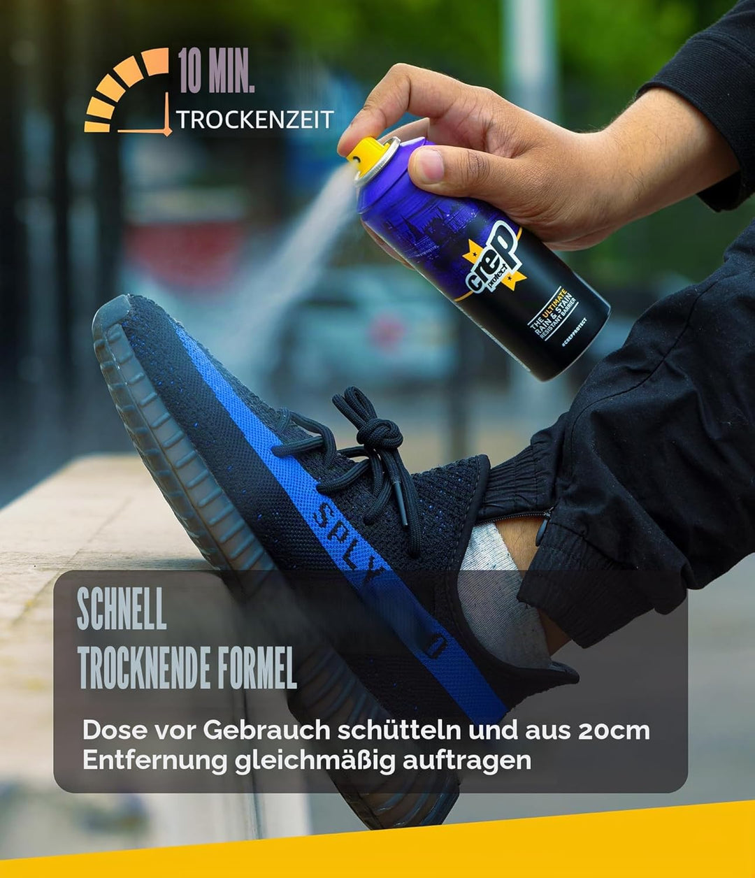 Crep Protect Spraydose Regen & Fleck Wasserfester Schutz Nano-Schutz für Leder, Nubuk, Wildleder & C
