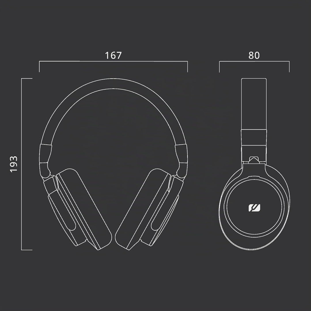 MUSE - M-275 CTV | TV-Kopfhörer mit langem Kabel (6m) | Over-Ear Kopfhörer | Lautstärkeregler, Verst