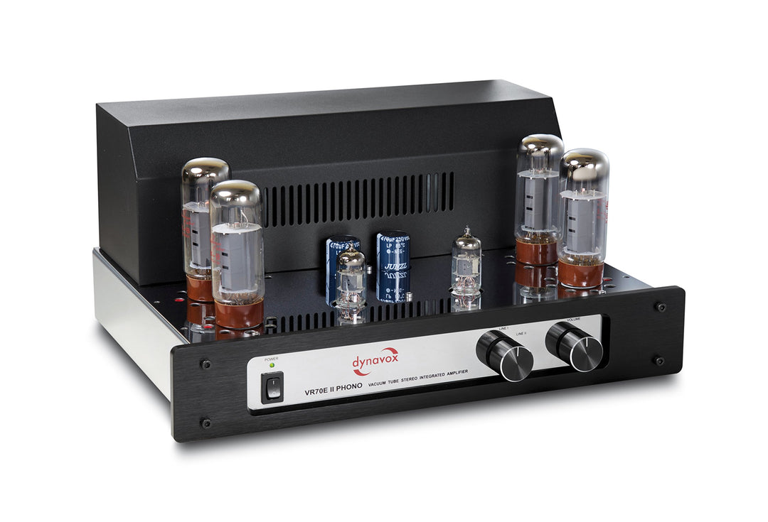 Dynavox VR-70 E II Phono-Röhrenvollverstärker chrom, Chrom