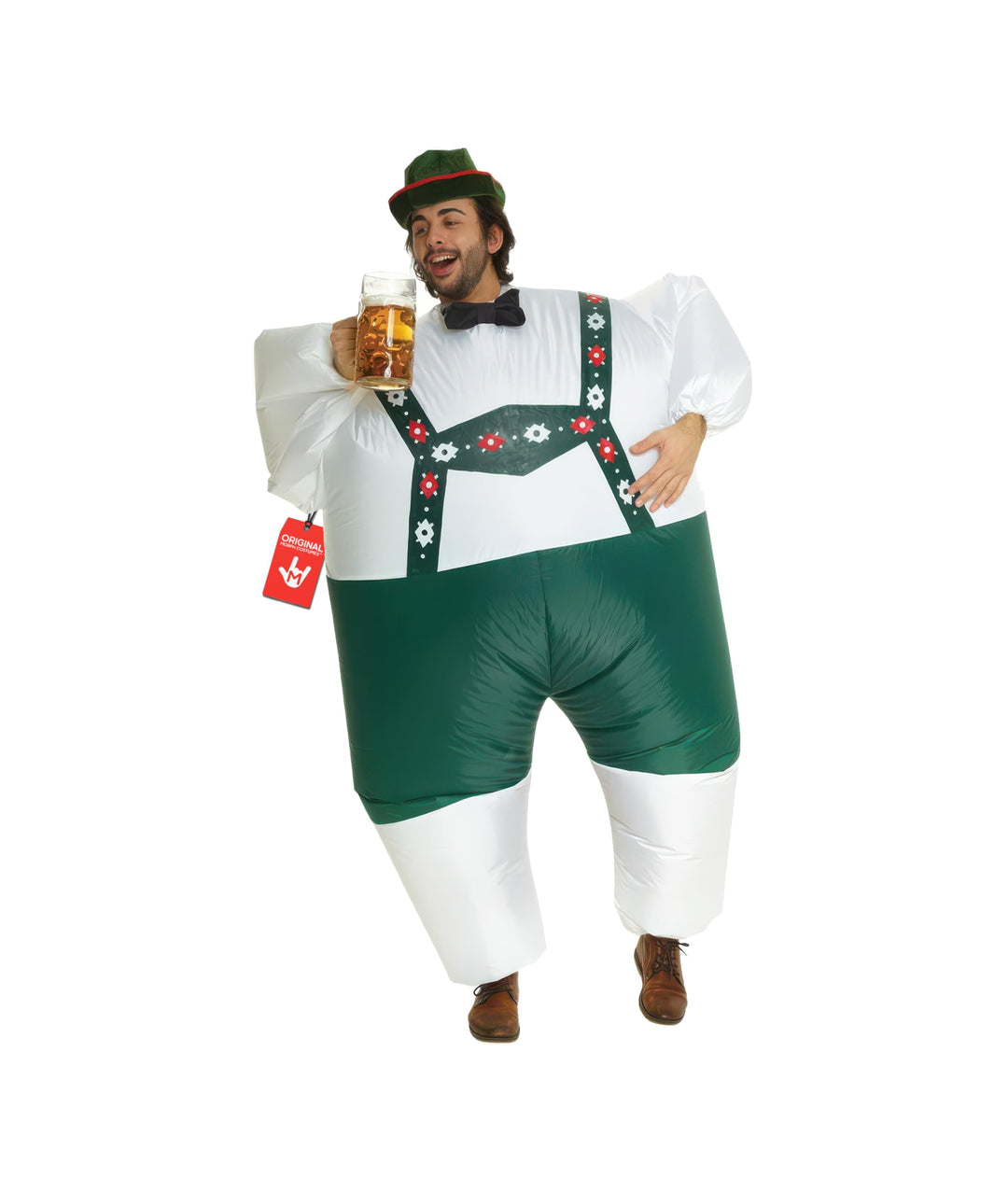 Morph Aufblasbares Lederhosen Kostüm für Erwachsene, Megamorph - Einheitsgrösse Lederhosen Erwachsen