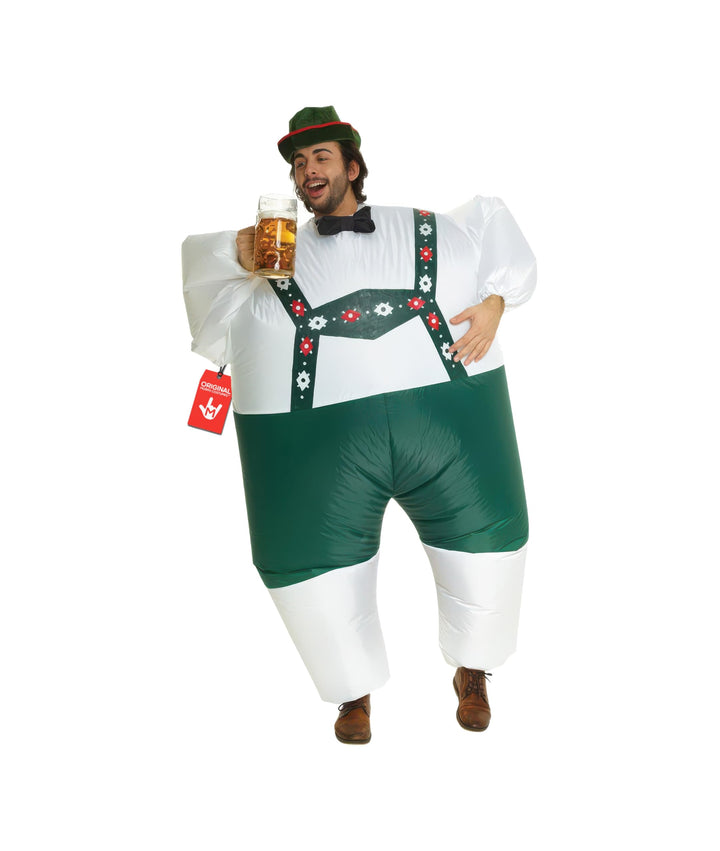 Morph Aufblasbares Lederhosen Kostüm für Erwachsene, Megamorph - Einheitsgrösse Lederhosen Erwachsen