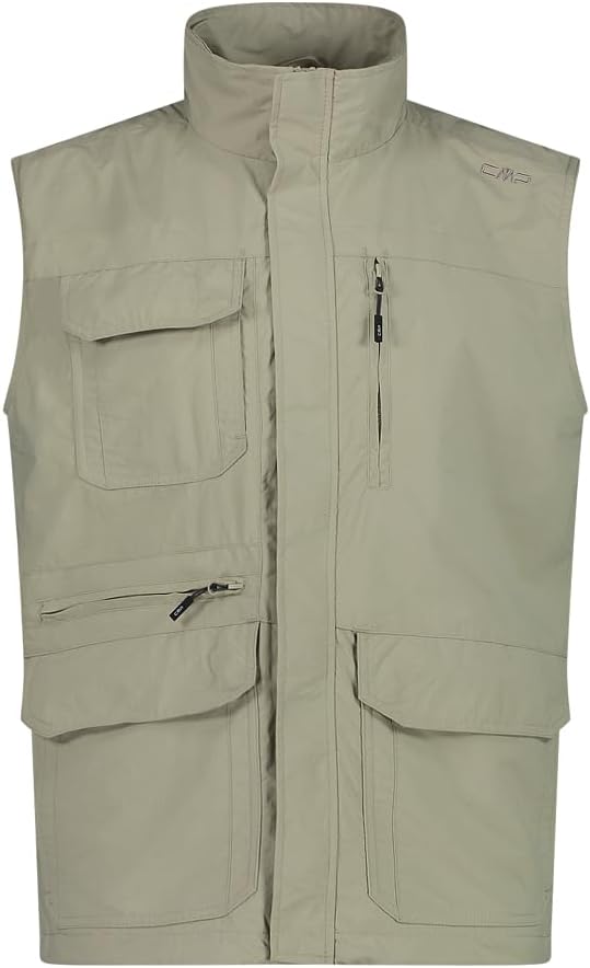 CMP Herren Gilet in Nylon Traspirante Con Spaziose Tasche Weste 48 SAND, 48 SAND