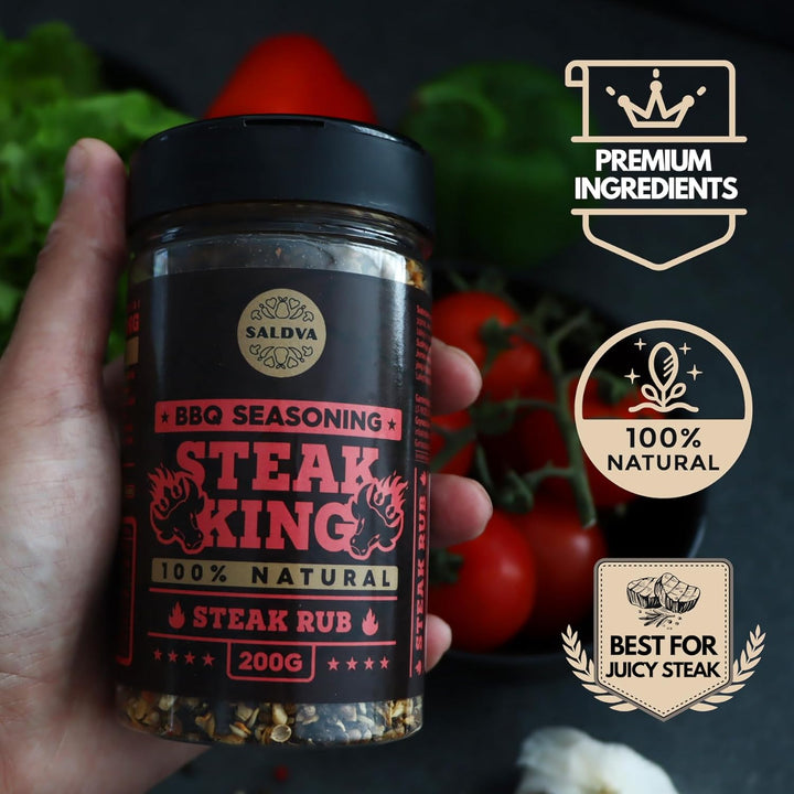 Steak House Collection Premium Seasonings - Schwarzer Knoblauch, Trüffel, Steak King &amp; SPG BBQ Rubs