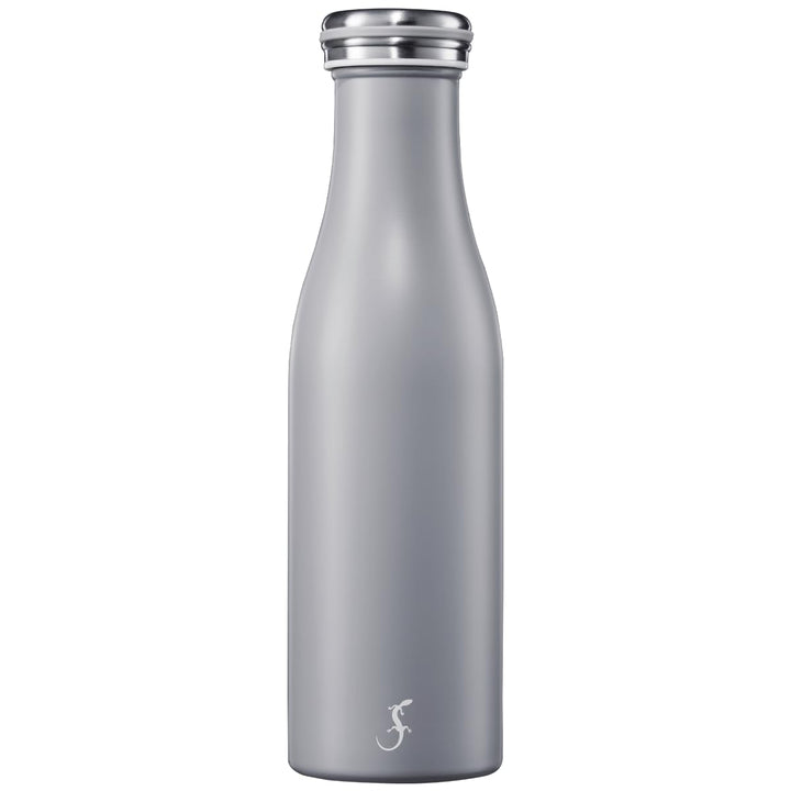 LURCH Edelstahl-Isolierflasche 0,5 l in Jura grey - Perfekt für jede Aktivität, Jura Grey