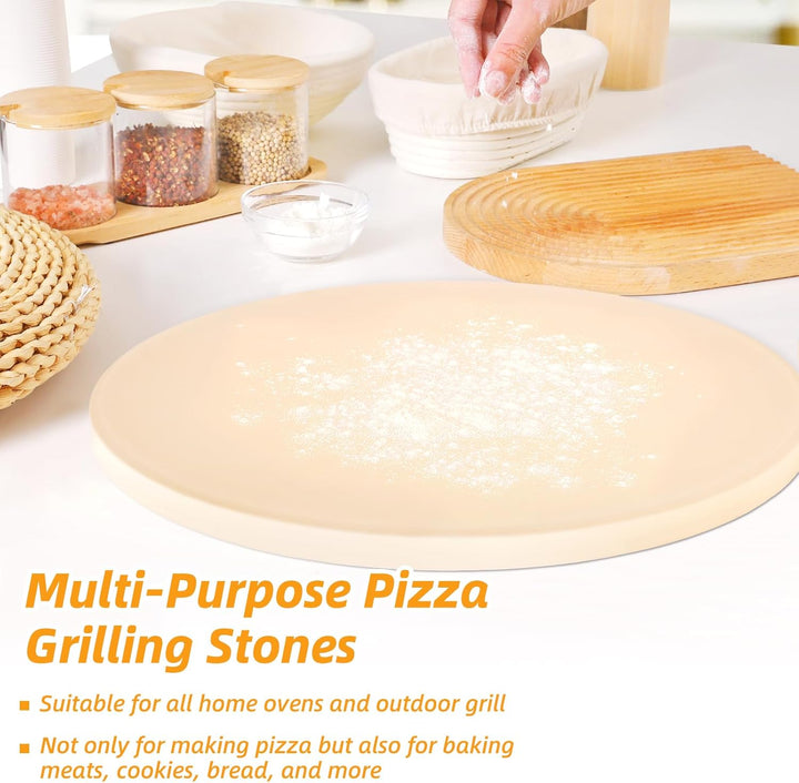 Pizzastein Round 5er Set 15" Round, 15" Round