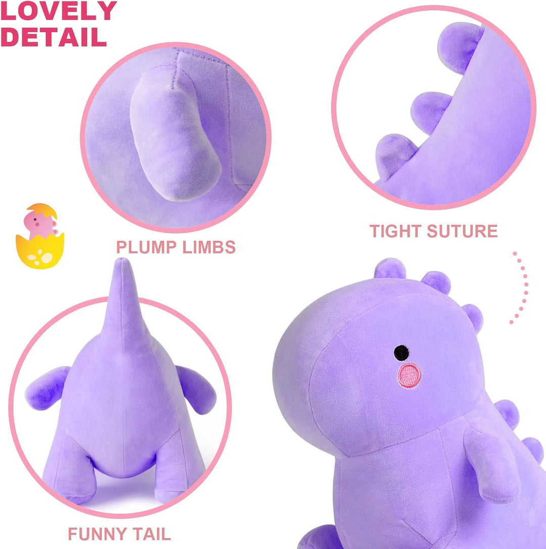 shownicer Plüschtier Dinosaurier Kuscheltier Stofftier Kawaii Dino Plüsch, Plüschsaurier Plüschkisse