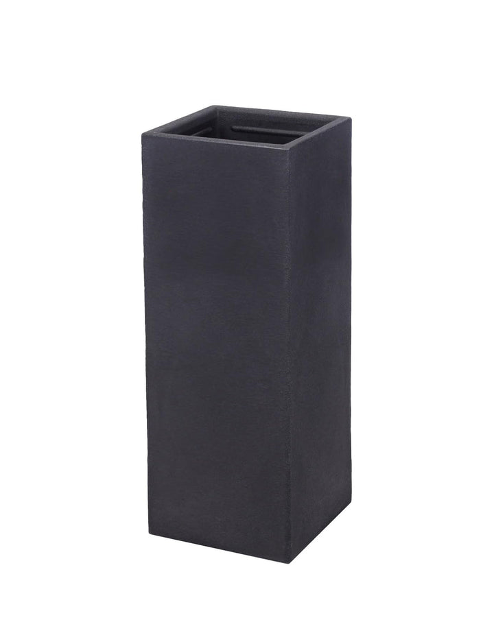 Spetebo XXL Kunststoff Pflanzkübel anthrazit 80 cm - Übertopf eckig - Blumenkübel Pflanzkasten Pflan