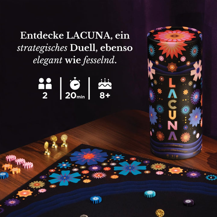 SAVANA Lacuna – Strategisches Brettspiel für 2 Spieler | Blumen-Sammeln, Taktik &amp; Strategie | Leicht