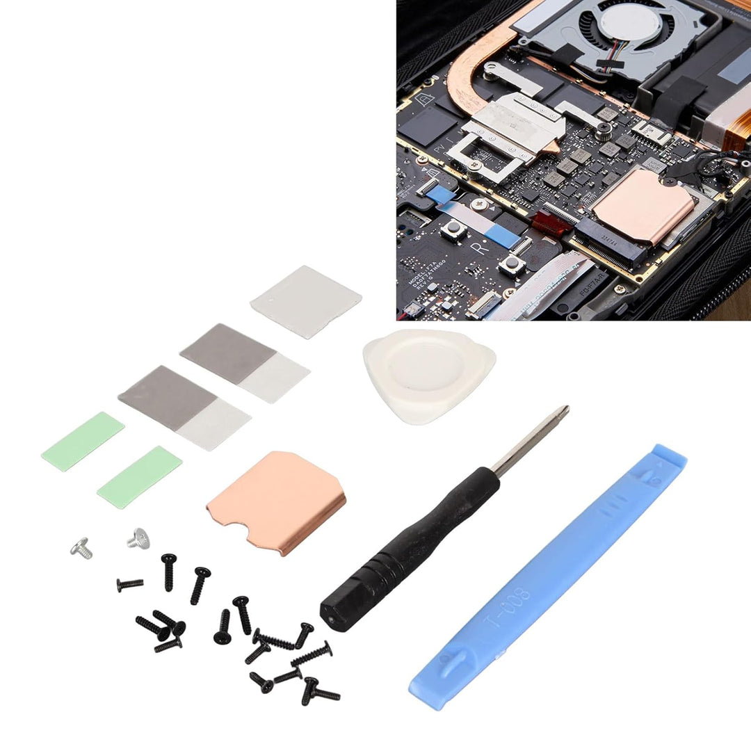 Zunate Steam Deck SSD Kühlkörper Thermal Pad, M.2 2230 NVME SSD Kupfer Kühlkörper Kühlung Wärmeleitp
