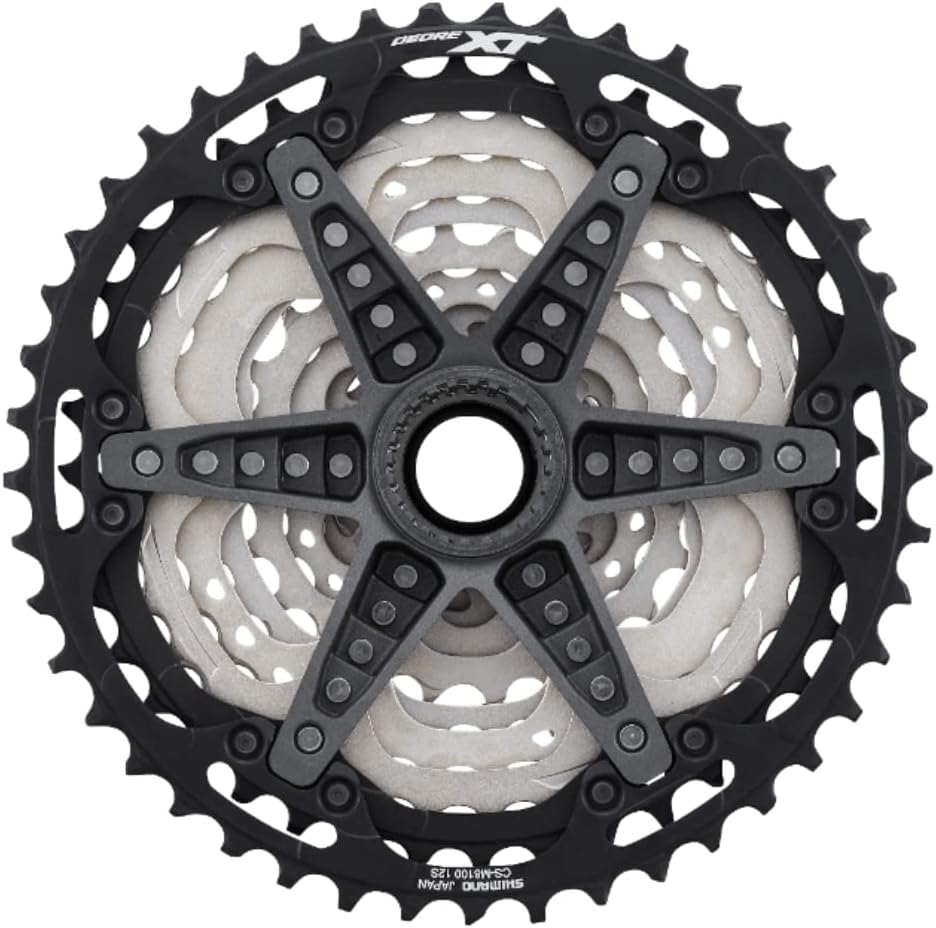 Shimano XT CS-M8100 Cassette - 12-Speed, Silver/Black, Mirco Spline 12-fach, 12-fach