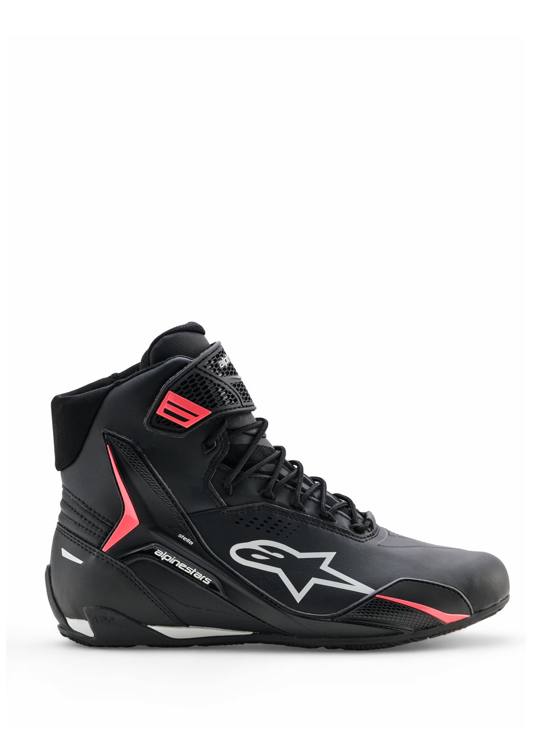 Alpinestars Stella Faster-4 Drystar Schuhe 42 EU Schwarz Grau Pink, 42 EU Schwarz Grau Pink