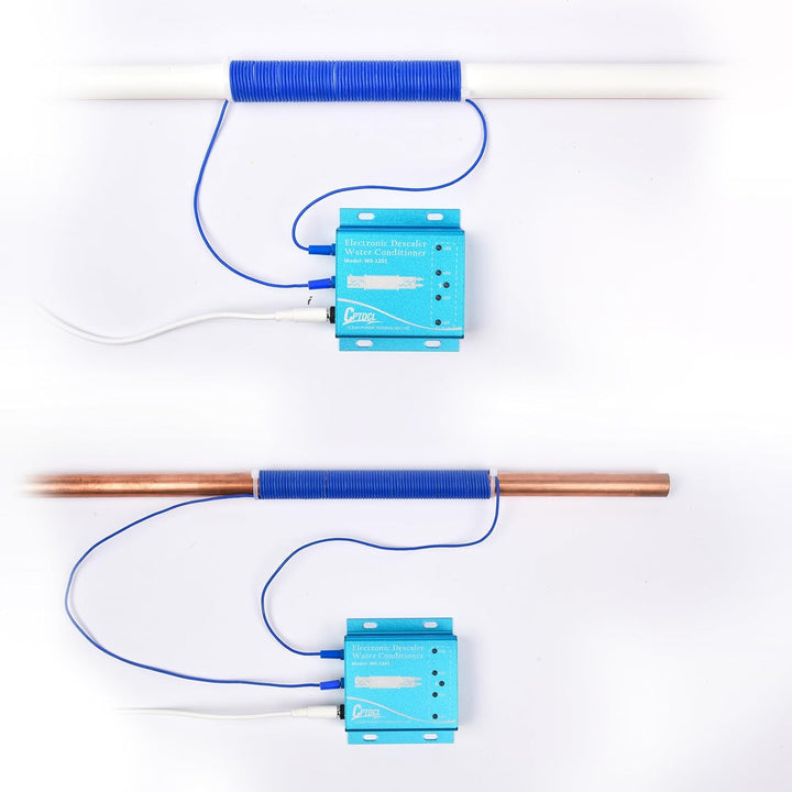 Elektronischer Wasserentkalker, salzfreier harter Wasseraufbereiter, reduziert Kalk, verhindert Abla