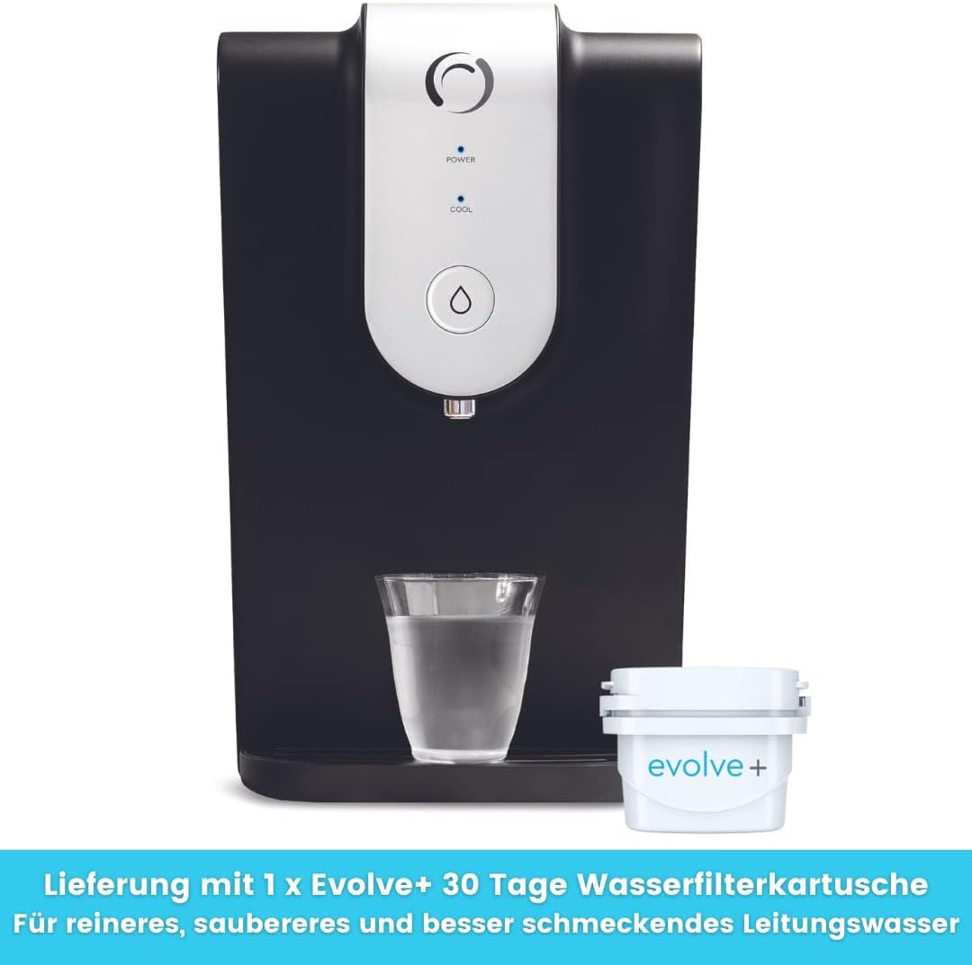 Aqua Optima Lumi, gefilterter Wasserkühler und Wasserspender auf der Theke, 8,2 Liter Fassungsvermög