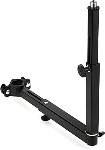 K&amp;M 18807 Universalhalter - Schwarz aus Stahl, verstellbare Erweiterung für Musik-Zubehör - für Klap