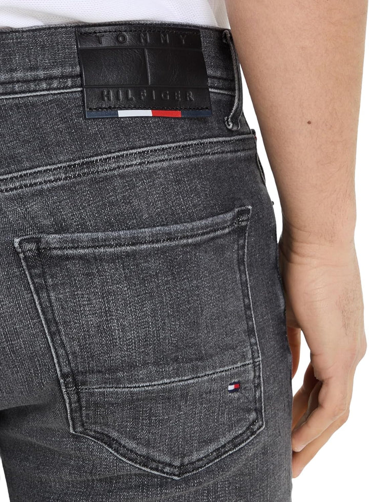 Tommy Hilfiger Herren Jeans Bleecker Slim Fit 29W / 32L Denim (Damon Black), 29W / 32L Denim (Damon