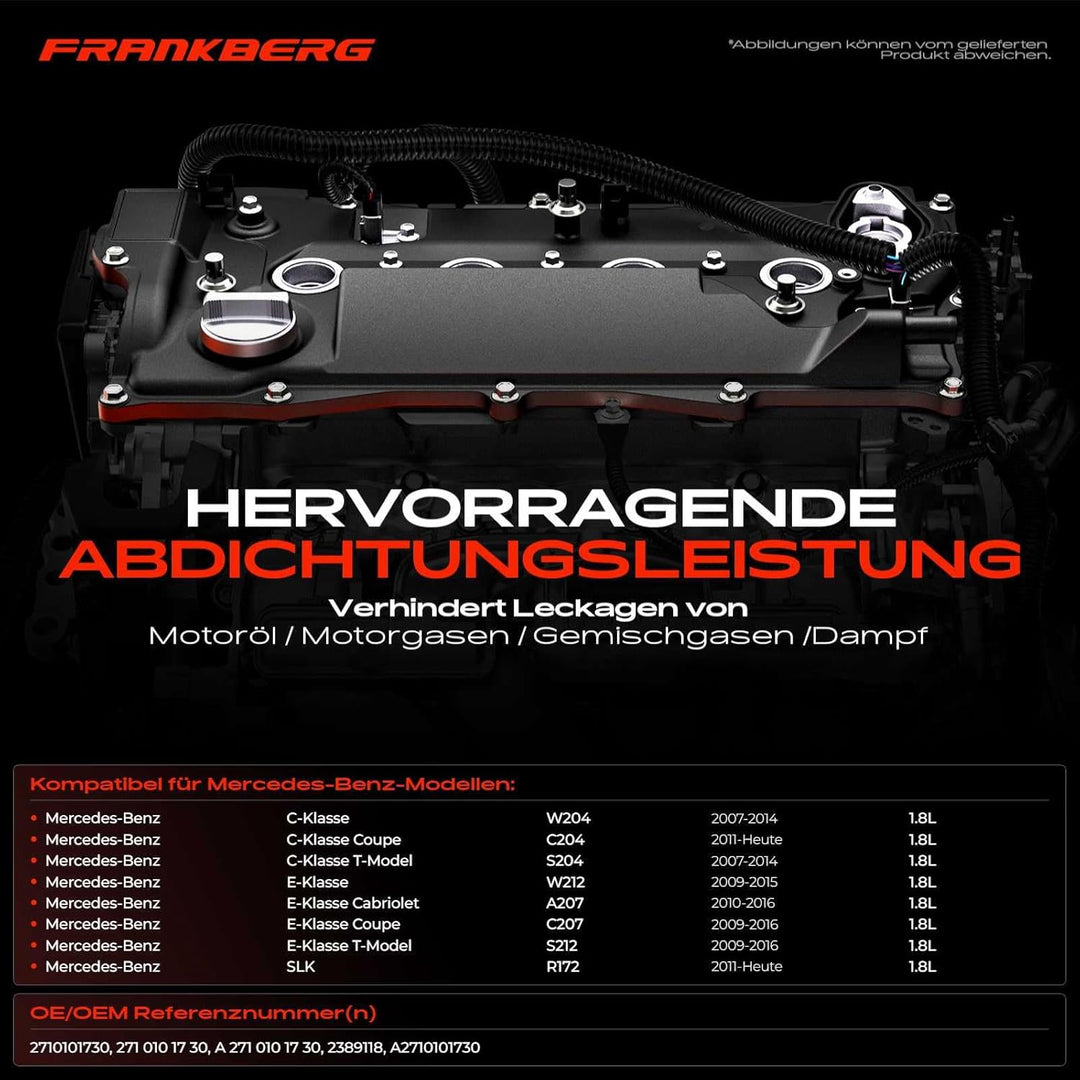 Frankberg Ventildeckel Zylinderkopfhaube für W204 C204 S204 W212 A207 C207 S212 R172 2007-2020 A2710