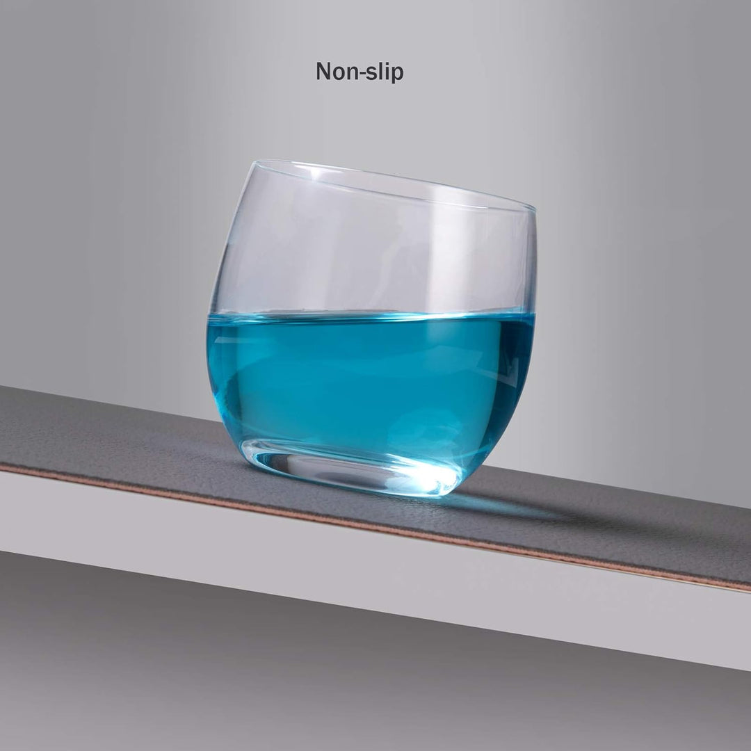 Myir JUN Tischsets Leder und Untersetzer, Tischsets Abwaschbar Rund Doppelseitigen rutschfest Platzd