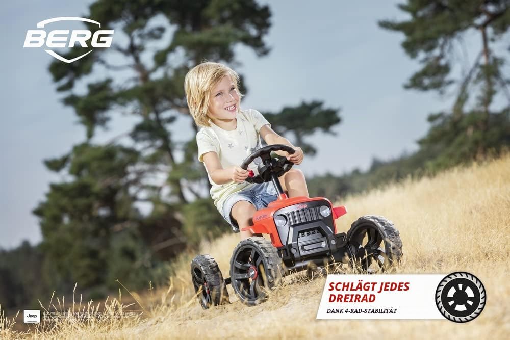 BERG Pedal-Gokart Buzzy Jeep® Rubicon, für Kinder ab 2 Jahren, Kunststoffräder