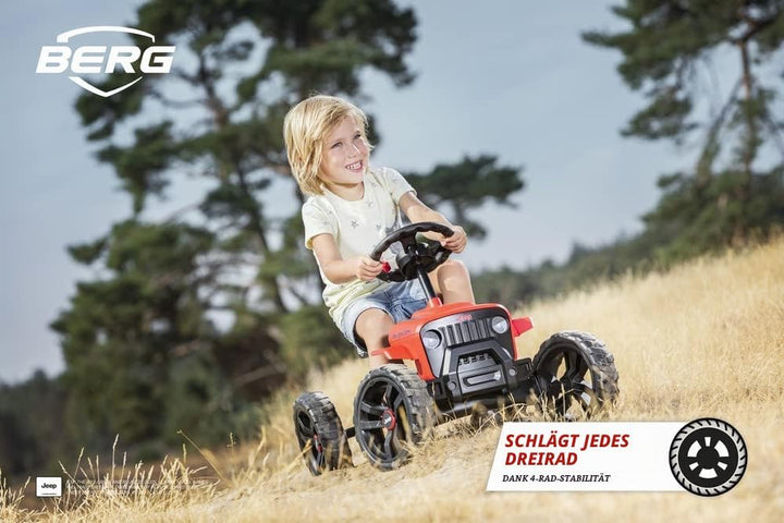 BERG Pedal-Gokart Buzzy Jeep® Rubicon, für Kinder ab 2 Jahren, Kunststoffräder