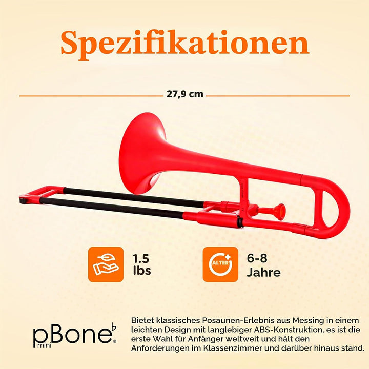 pBone 700638 Trombone Mini rot, Rot