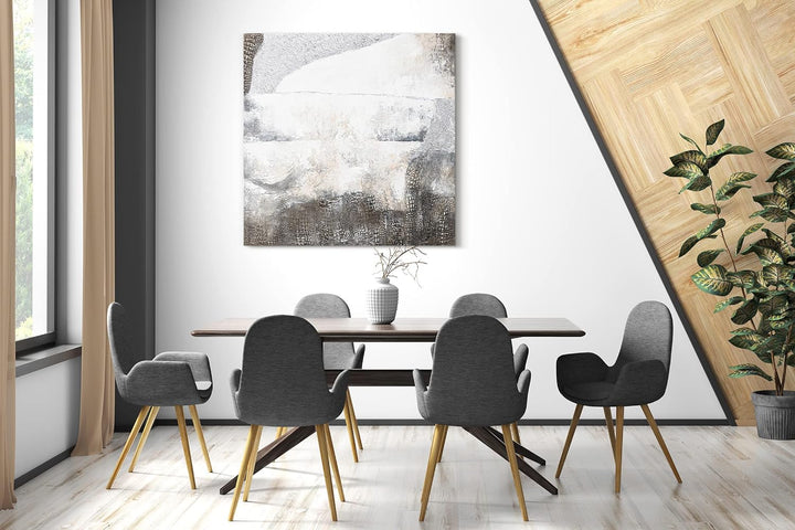 YS-Art Luxus Abstrakt Acryl Gemälde auf Leinwand Aussergewöhnlich handgemalt Wandbilder Wohnzimmer m