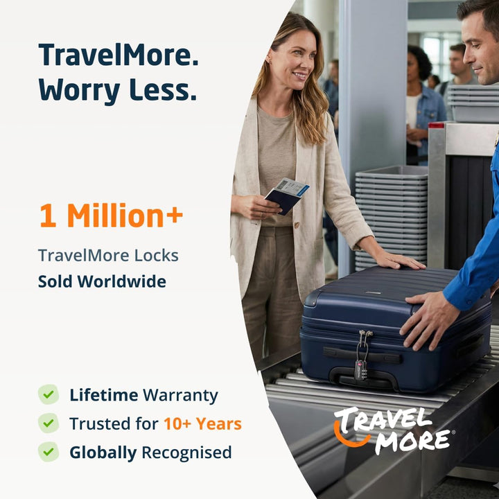 10er-Pack TSA-Genehmigte Reise-Kombinations-Kabelschlösser für Koffer und Rucksäcke – Schwarz, 10 St