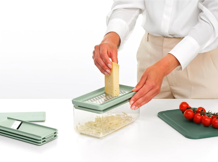 Brabantia Tasty+ Hobel- und Reibe-Set, Jadegrün