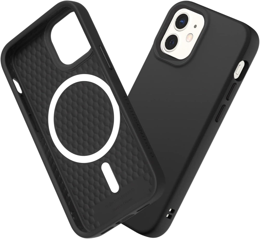 RhinoShield Case kompatibel mit [iPhone 12 Mini] | SolidSuit - MagSafe-kompatibel -Stossdämpfende &
