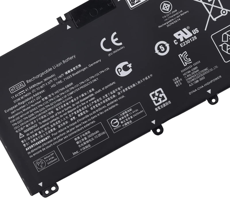 Duotipa Ersatzakku Batterie HT03XL Compatible with HP Pavilion 15-DA0033WM 15-DB0031NR 15-DB0064NR