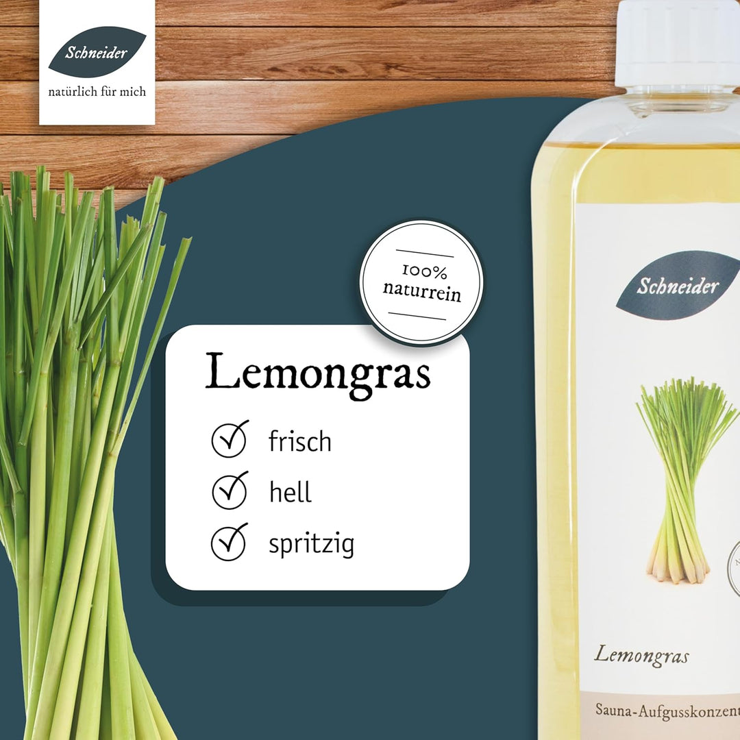 Saunabedarf Schneider - Aufgusskonzentrat, Saunaaufguss Lemongras 250ml
