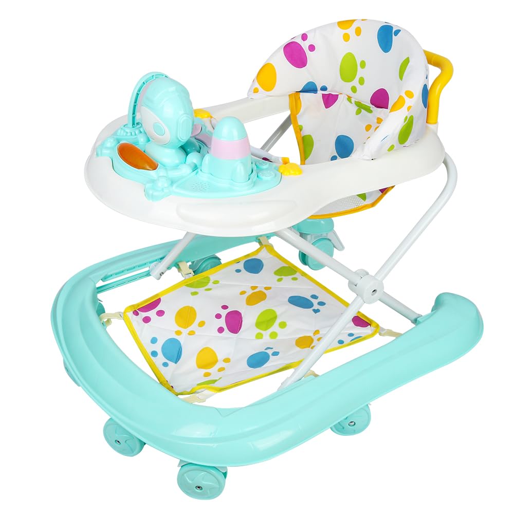 5-in-1 Lauflernhilfe für Babys, mit verstellbaren Höhen, Gehfrei Babywalker ab 6 Monate, bis zu 25 k