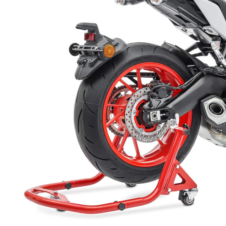 Montageständer hinten für Aprilia RS 660 Rangierhilfe XBV rot