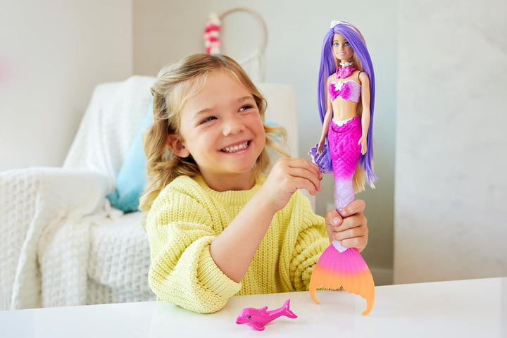 BARBIE Meerjungfrau-Puppe - Inspiriert von der Fernsehserie "Barbie Ein verborgener Zauber", mit Far